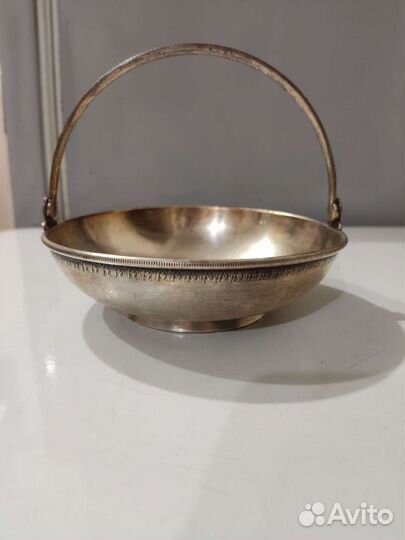 Конфетница мельхиор СССР