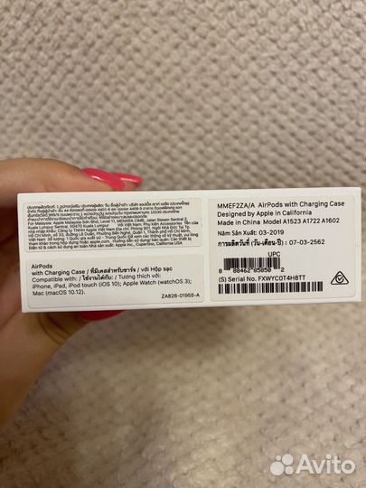 Наушники apple airpods 1 оригинал