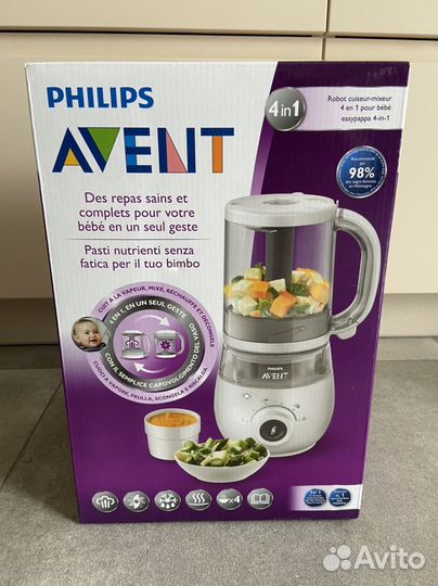 Пароварка блендер philips avent 4 в 1