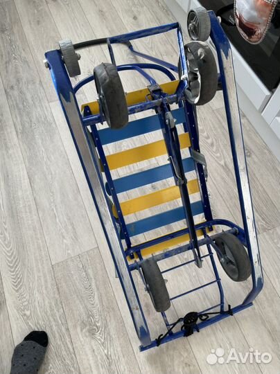 Детские санки на колесах с вкладышем