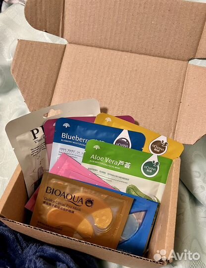 Набор тканевых и гидрогелевых масок для лица