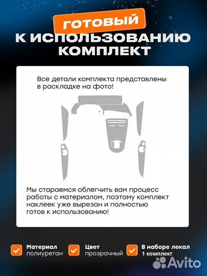 Плёнка для оклейки салона Mercedes-Benz EQC (I) (2019)