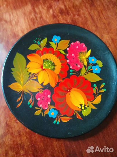 Декоративня тарелка дерево cccр