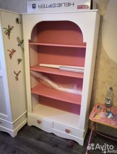 Мебельные ручки из дерева в форме сердца 4 шт