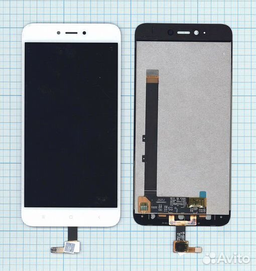 Дисплей для Xiaomi Redmi Note 5A тачскрин белый
