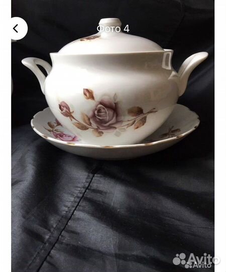 Сервиз розы добрушский фарфоровый завод 1980-е