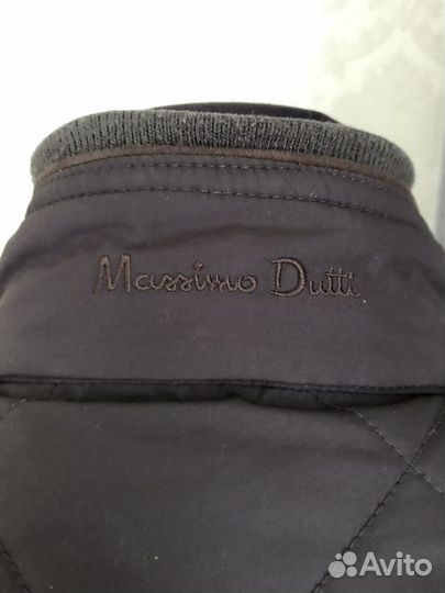 Куртка massimo dutti стеганая коричневая 52-54