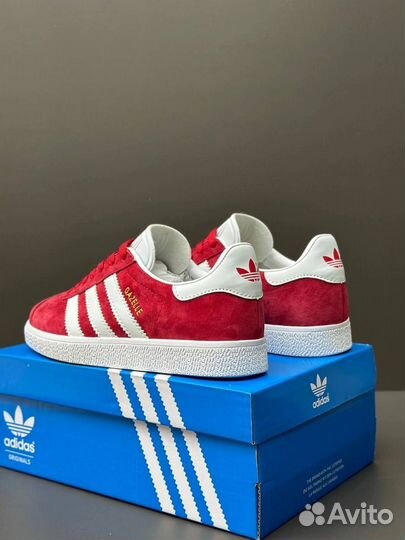 Кроссовки Adidas Gazelle красные 4