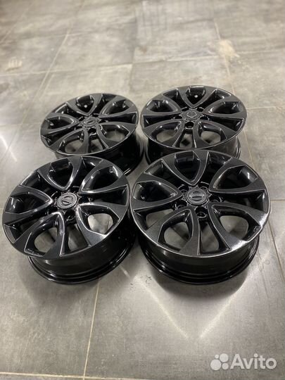 Литые диски R16 5x114 3 nissan Black Royal