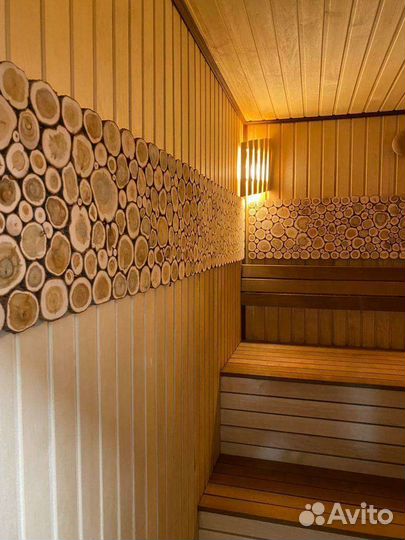 Панно из можжевельника для бани