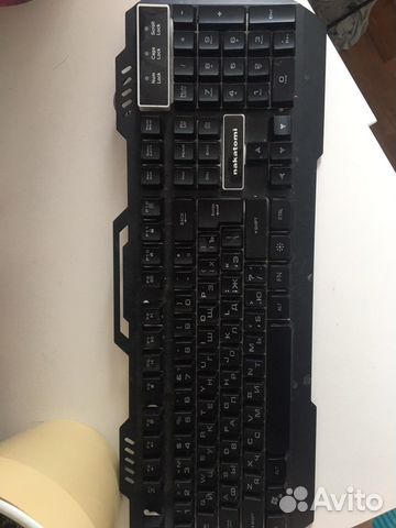 Игровая клавиатура, с подсветкой