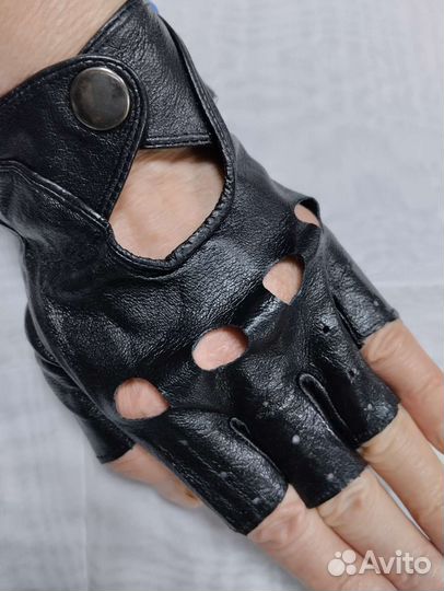 Перчатки кожаные