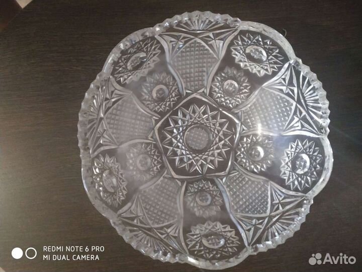 Блюдо, ваза, хрусталь СССР