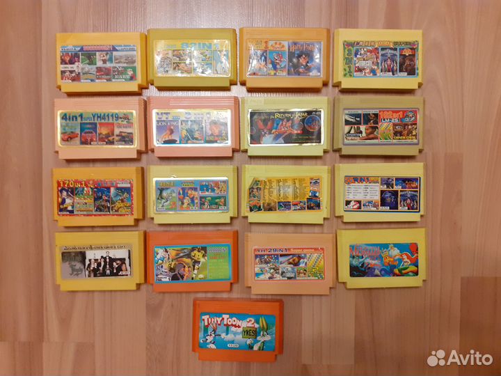 Картриджи для 8 битной приставки. Одним лотом17шт