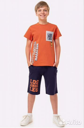 Костюм новый футболка и шорты р. 146