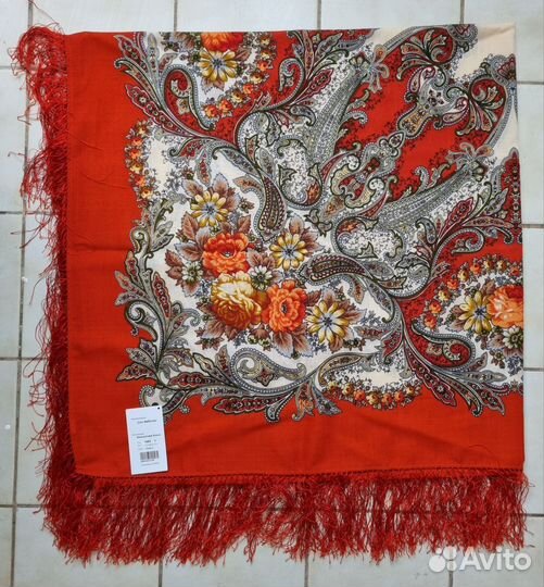 Павловопосадский платок шерсть