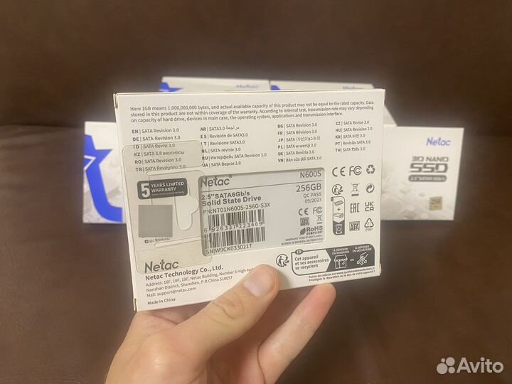 SSD диски Netac n600s 256gb новые