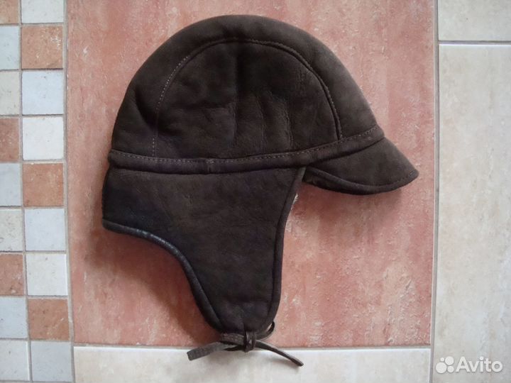 Шапка ушанка из овчины