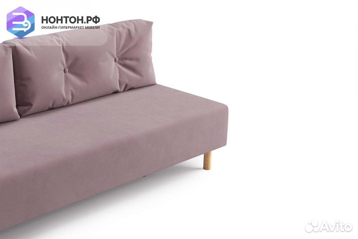 Диван еврокнижка Сайле розовый