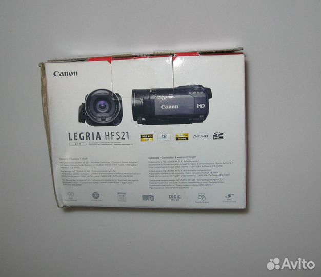 Видеокамера Canon Legria HF S21 + 2 новых батарей