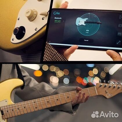 Электрогитара со встроенным процессором Mooer gtrs