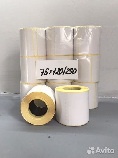 Термоэтикетки 75х120 58х40