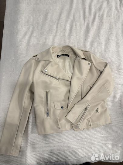 Куртка кожаная косуха Zara