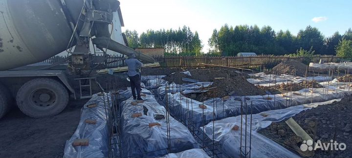 Заливка фундамента любой сложности