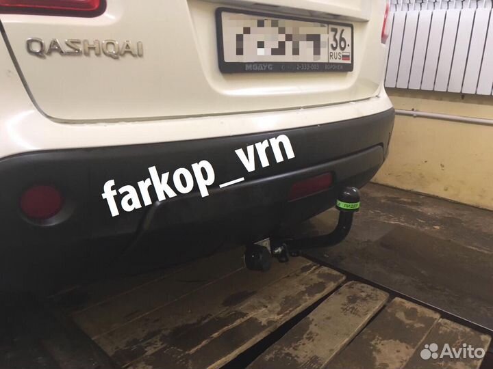 Фаркоп Лидер плюс N121-A на Nissan Qashqai