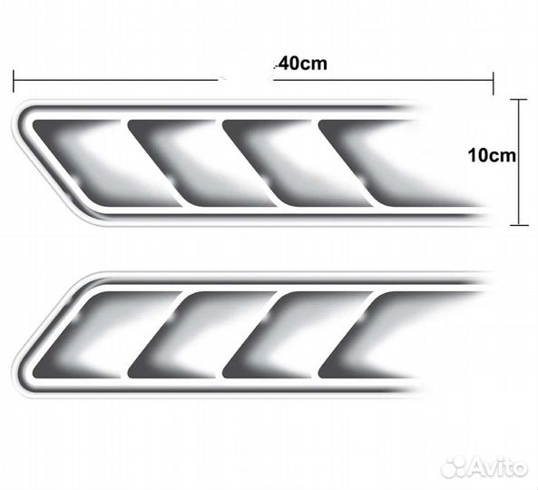 Декоративные жабры на крыло