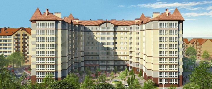 2-к. квартира, 54,1 м², 9/9 эт.