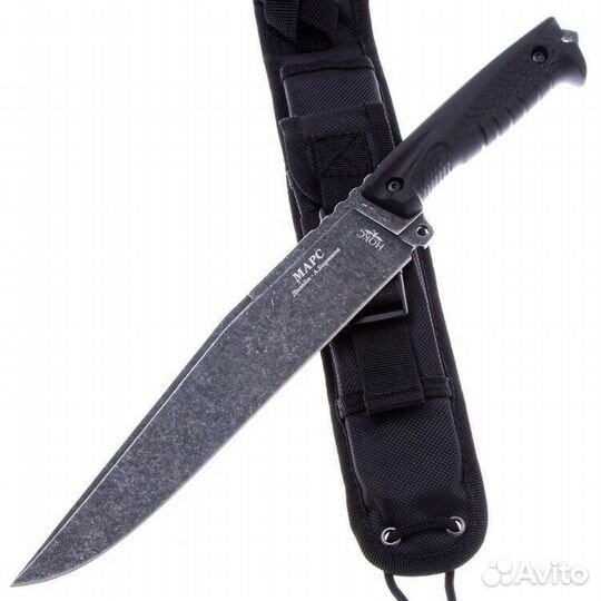 Нож Нокс Марс Блэквош сталь AUS-8 рукоять черная