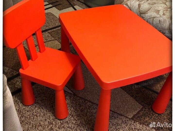 Стол и стул Икея маммут. Доставка бесплатная