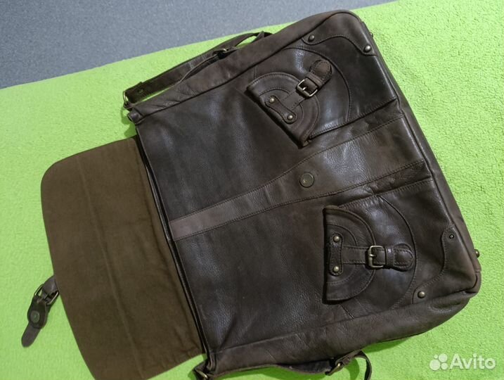 Сумка натуральная кожа коричневая