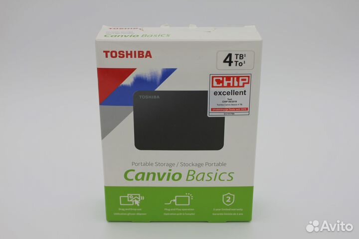 Внешний HDD Toshiba Canvio Basics 4 тб hdtb440EK3C