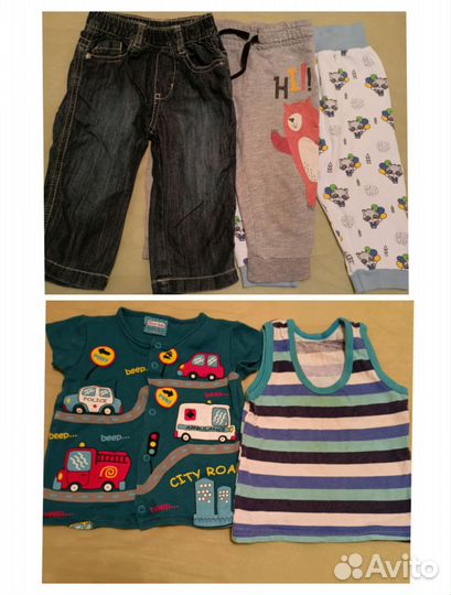 Вещи пакетом на мальчика 74