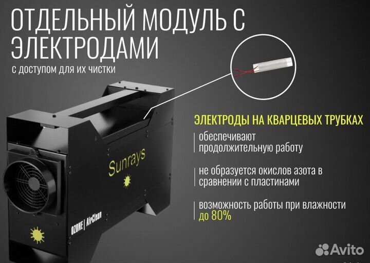 Промышленный озонатор sunrays air-clean 40 грамм