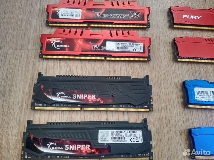 Оперативная память DDR3 16gb 8gb 2400mhz 2133mhz
