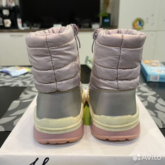 Дутики зимние для девочки размер 23