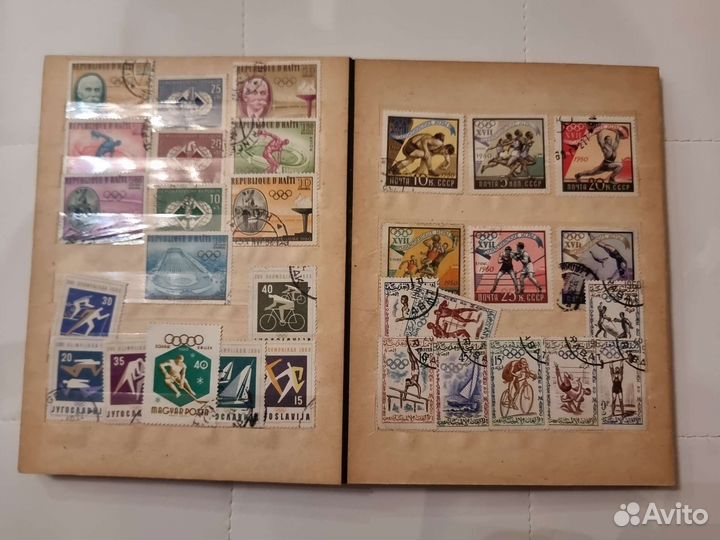 Альбом с марками спорт