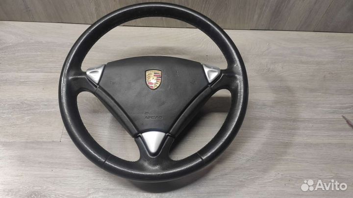 Руль черный с подогревом Порш Каен 955 957