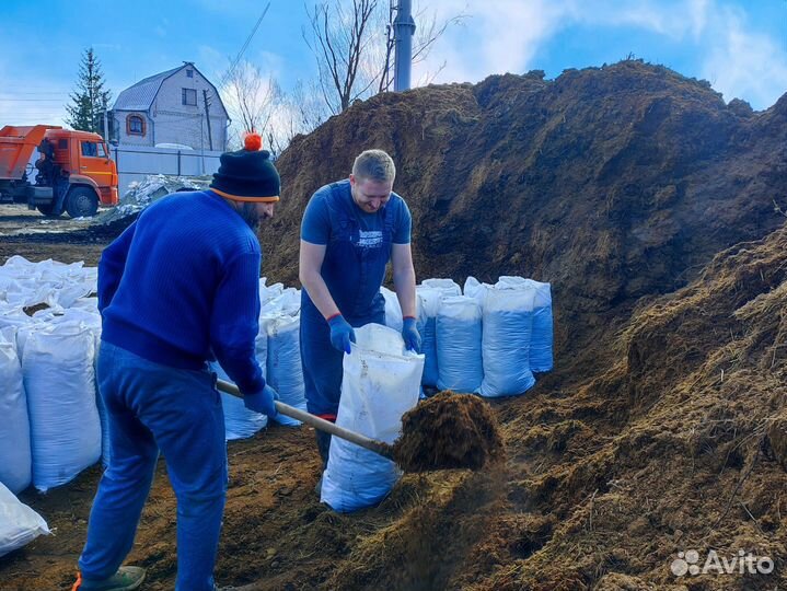 Навоз в мешках,Перегной в мешках Чернозем,Сыпец