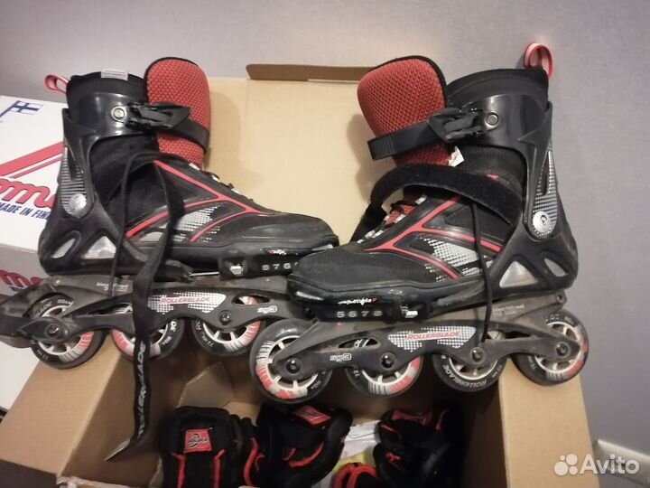 Роликовые коньки Rollerblade combo + защита