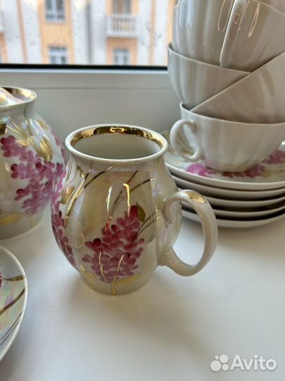 Фарфоровый чайный сервиз дулево