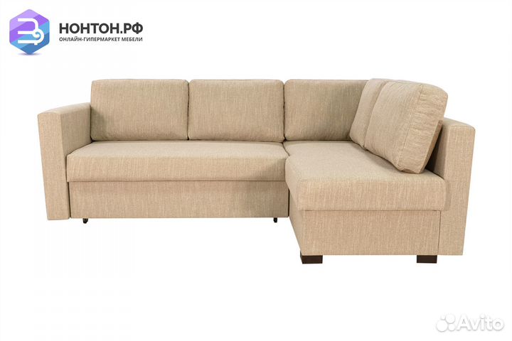Диван угловой дельфин Джессика 2 бежевый