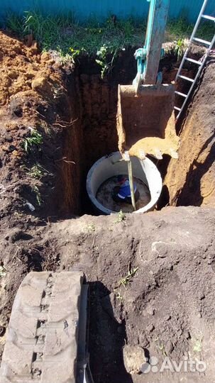 Канализация Выгребная с щебнем(дренаж)