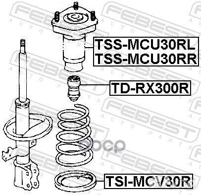Опора амортизатора TSS-MCU30RR TSS-MCU30RR Febest