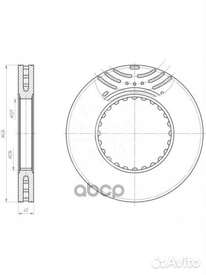 Диск тормозной M2000003 marshall