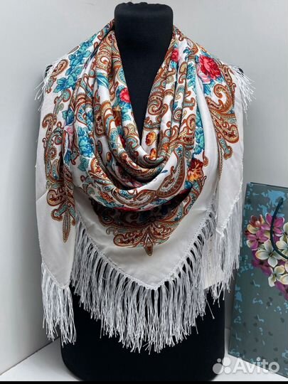 Русские народные Платки на голову и шею