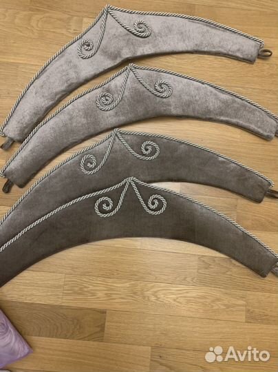 Коричневые подхваты для штор